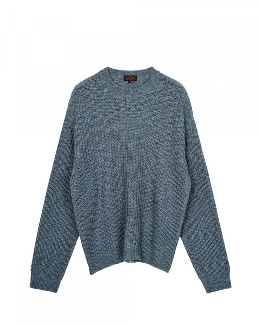 LOW GAUGE SPACE DYED KNIT BLUE