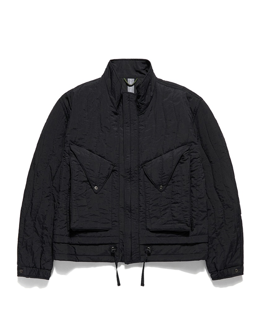 23FW UNAFFECTED LAYERED BLOUSON BLACK QUILTING